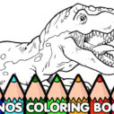 Dinos Coloring Book 6 dinos coloring book 1