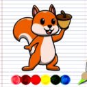 Squirrel Coloring Adventure 8 squirrel coloring adventure 1